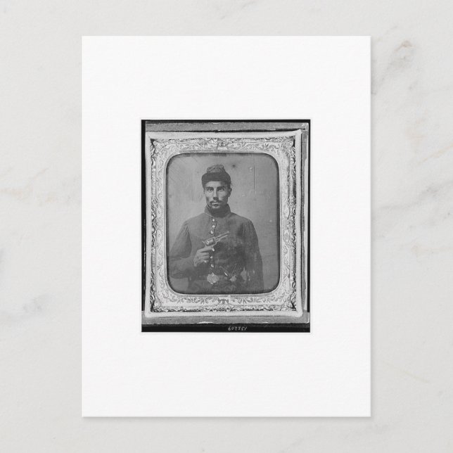The Original Black American Soldier Postcard (Front)