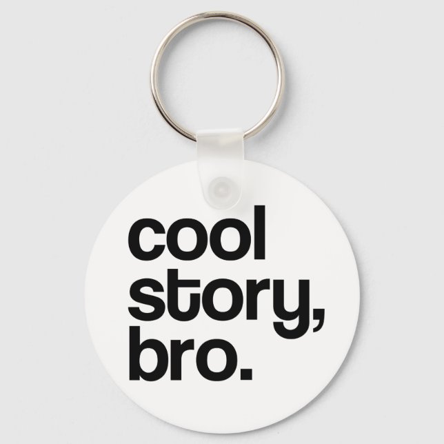 THE ORIGINAL COOL STORY BRO KEYCHAIN (Front)