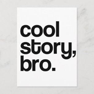 THE ORIGINAL COOL STORY BRO POSTCARD