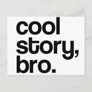 THE ORIGINAL COOL STORY BRO POSTCARD