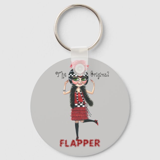 The Original Flapper Roaring '20s Keychain (Front)