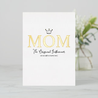 The Original Influencer Mom Foil Holiday Card