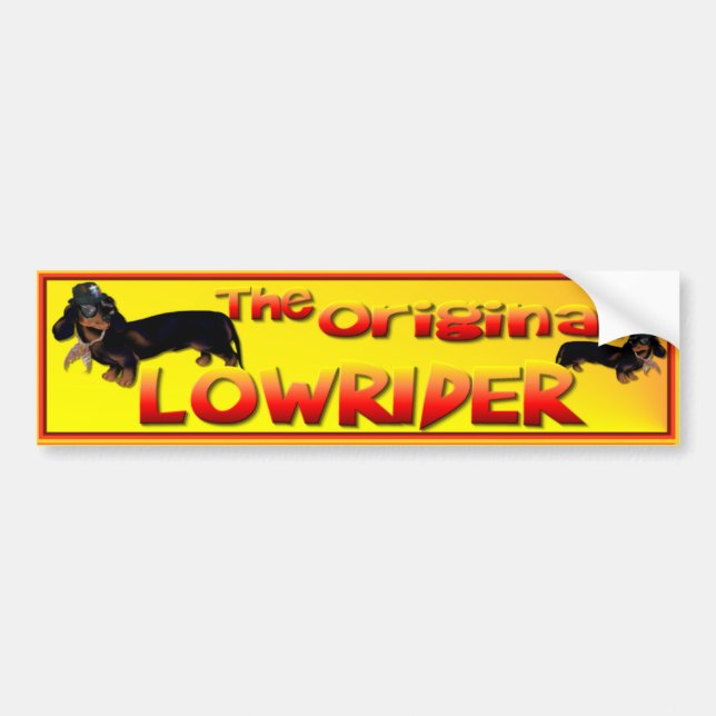 The Original Lowrider Bumper Sticker (Front)