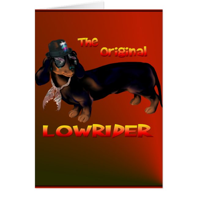 The Original Lowrider Card (Front)