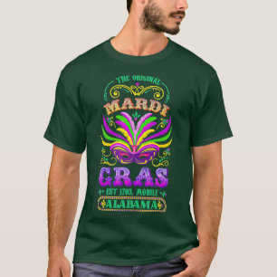 The Original Mardi Gras Mobile Alabama 1703  T-Shirt