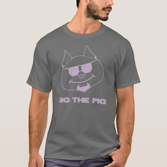 The Original Mens "Dig The Pig" tee (Front)