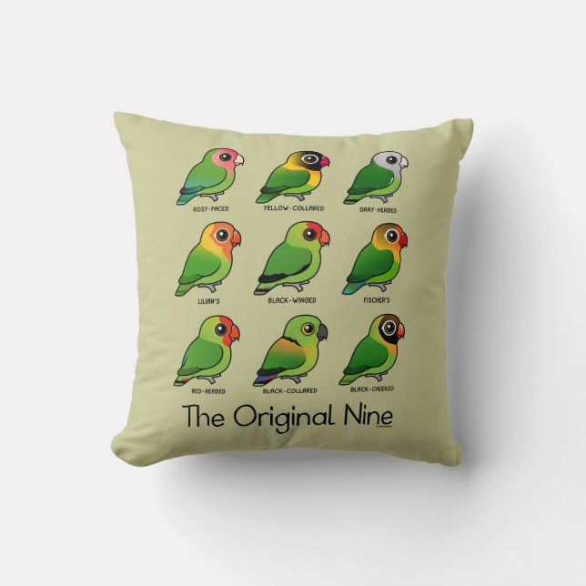 The Original Nine Throw Pillow (Front)