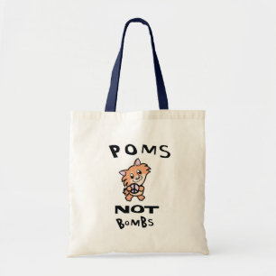 THE Original, one and only Poms Not Bombs Tote Bag