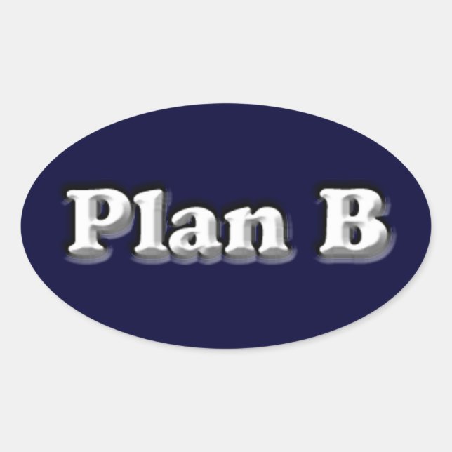 The Original Plan B Sticker (Front)