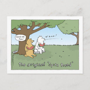 The Original "Spitz Breed" Cartoon Postcard