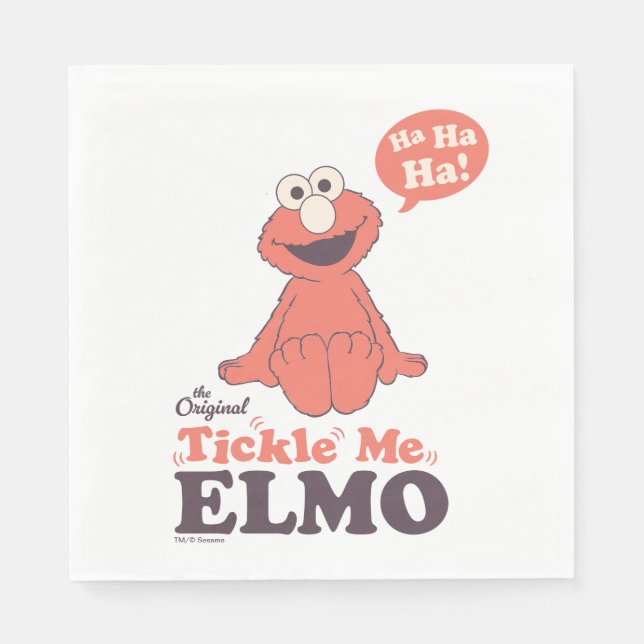 The Original Tickle Me Elmo Napkin (Front)