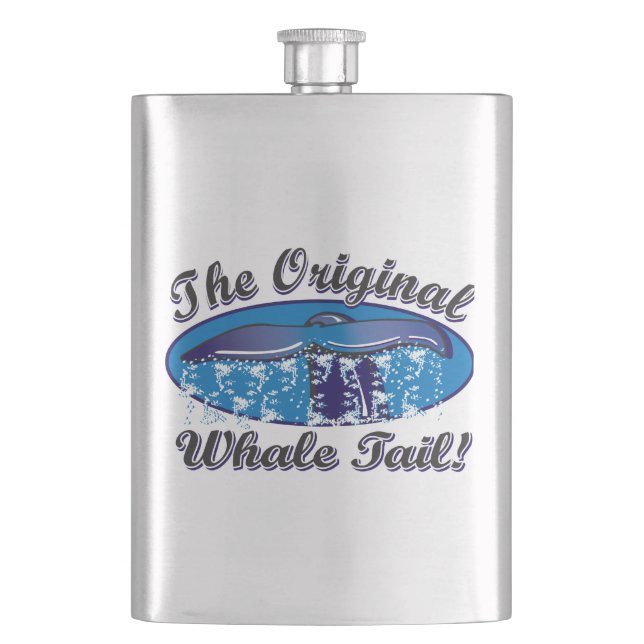 The-Original-Whale-Tail Hip Flask (Front)