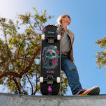 The "Originally Girl" skateboard with Skull<br><div class="desc">The "Originally Girl" skateboard deck is a unique and new brand created by me. You can personalise it with the name you like, such as 'Stonewall' or 'Eskimo', for example. It is light, smooth and flexible - perfect for girls who want to learn how to skate! lick on "Details", scroll...</div>