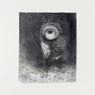 The Origins drawing by Odilon Redon Tapestry