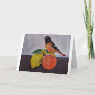 The Oriole's Restful Pose Painting by Alfred Fox Card