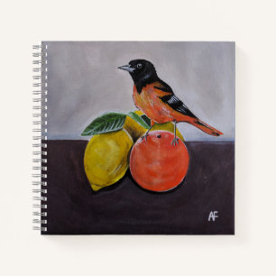 The Oriole's Restful Pose Painting by Alfred Fox Notebook