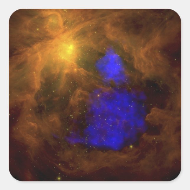 The Orion nebula in the infrared Square Sticker (Front)