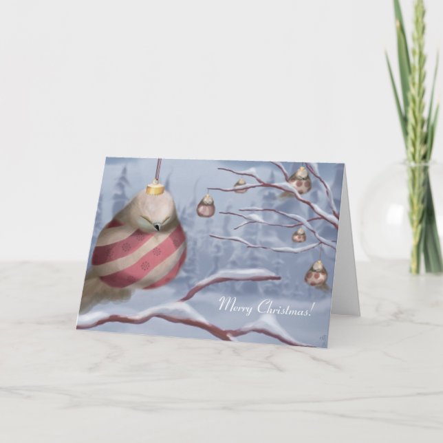 The Ornament Birds Holiday Card (Front)