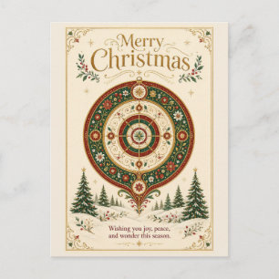 The Ornament of Winter Wonder Holiday Postcard