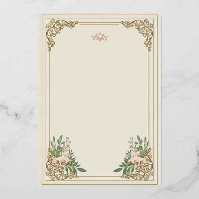 The Ornamental Flourish Wedding Invitation (Front)