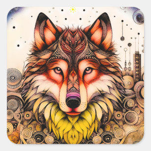 The Ornamental Soul of the Night Square Sticker