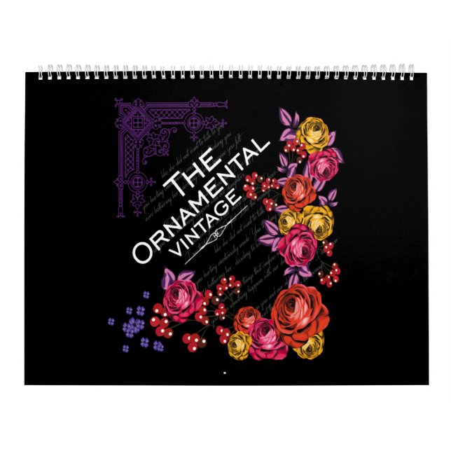 the ornamental vintage calendar (Cover)