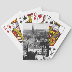 The ornamented spire of a church in Boston Playing Cards