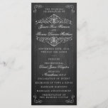 The Ornate Chalkboard Wedding Collection - Program<br><div class="desc">The Ornate Chalkboard Wedding Collection - Program Cards.</div>