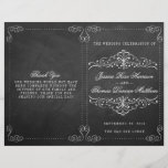 The Ornate Chalkboard Wedding Collection - Program<br><div class="desc">The Ornate Chalkboard Wedding Collection - Programs.</div>