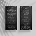 The Ornate Chalkboard Wedding Collection - Program<br><div class="desc">The Ornate Chalkboard Wedding Collection - Program Cards.</div>