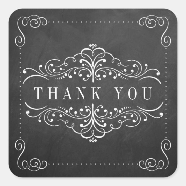 The Ornate Chalkboard Wedding Collection - Seals (Front)