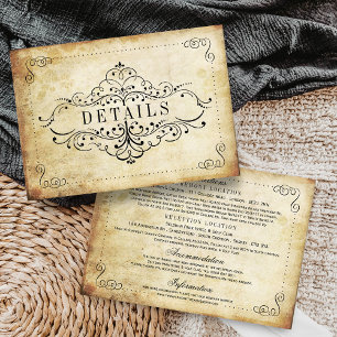 The Ornate Flourish Vintage Wedding Collection Enclosure Card