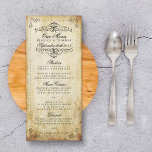 The Ornate Flourish Vintage Wedding Collection Menu<br><div class="desc">The Ornate Flourish Vintage Wedding Collection - Menu Cards.</div>