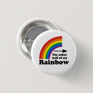 The Other Half of my Rainbow (Left) Button