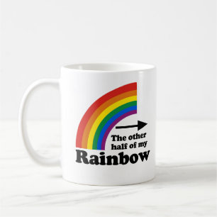 The Other Half of my Rainbow (Left Side) Coffee Mug