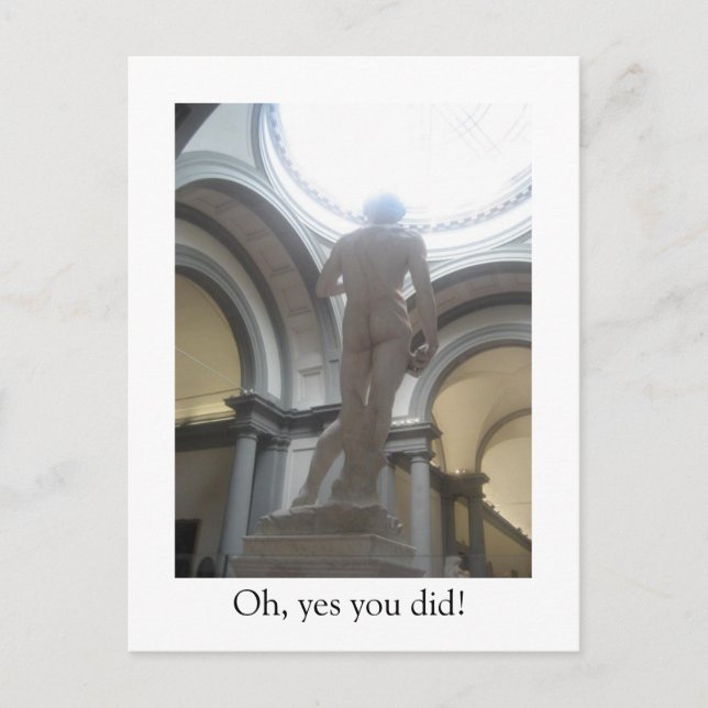 The Other Side of David Postcard (Front)