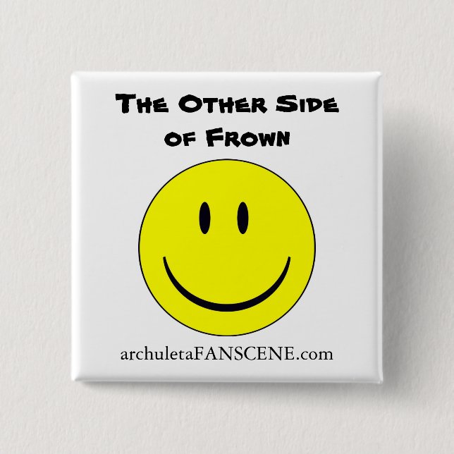 The Other Side of Frown 2 Inch Square Button (Front)