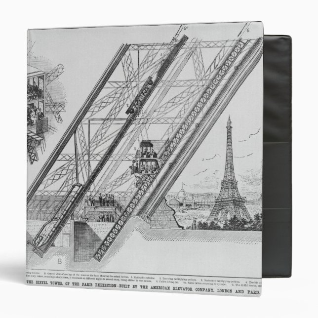 The Otis Elevator in the Eiffel Tower Binder (Front/Inside)