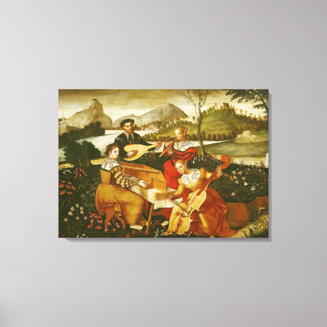 The Outdoor Concert Canvas Print (Front)