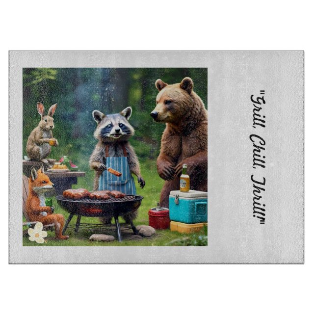 "The Outdoor Feast" Cutting Board (Front)