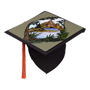 The Outdoors Graduation Cap Topper
