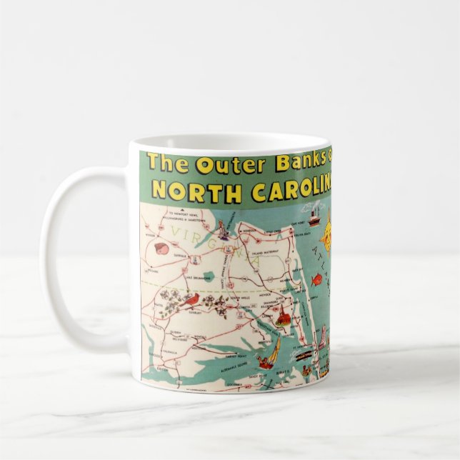 The Outer Banks Map Mug (Left)