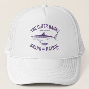 The Outer Banks Shark Patrol OBX Purple Vintage Trucker Hat