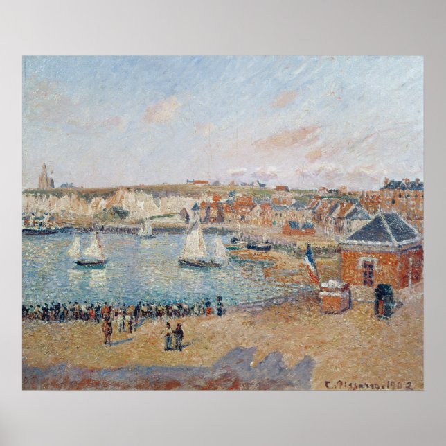 The Outer Harbor at Dieppe, 1902 Poster (Front)