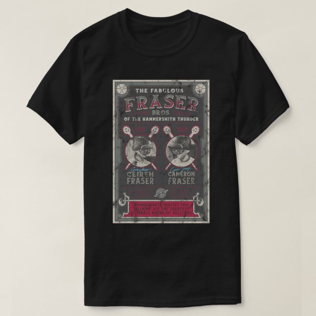The Outer Worlds Fabulous Fraser Bros Tossball Pos T-Shirt (Design Front)