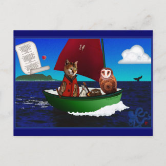 The Owl and the Pussycat Postcard