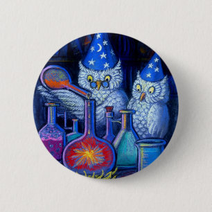 The Owl Chemists 2 Inch Round Button
