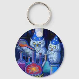 The Owl Chemists Keychain
