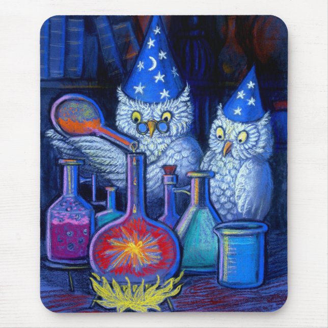 The Owl Chemists Mouse Pad (Front)