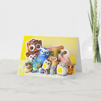 The Owl Family Card